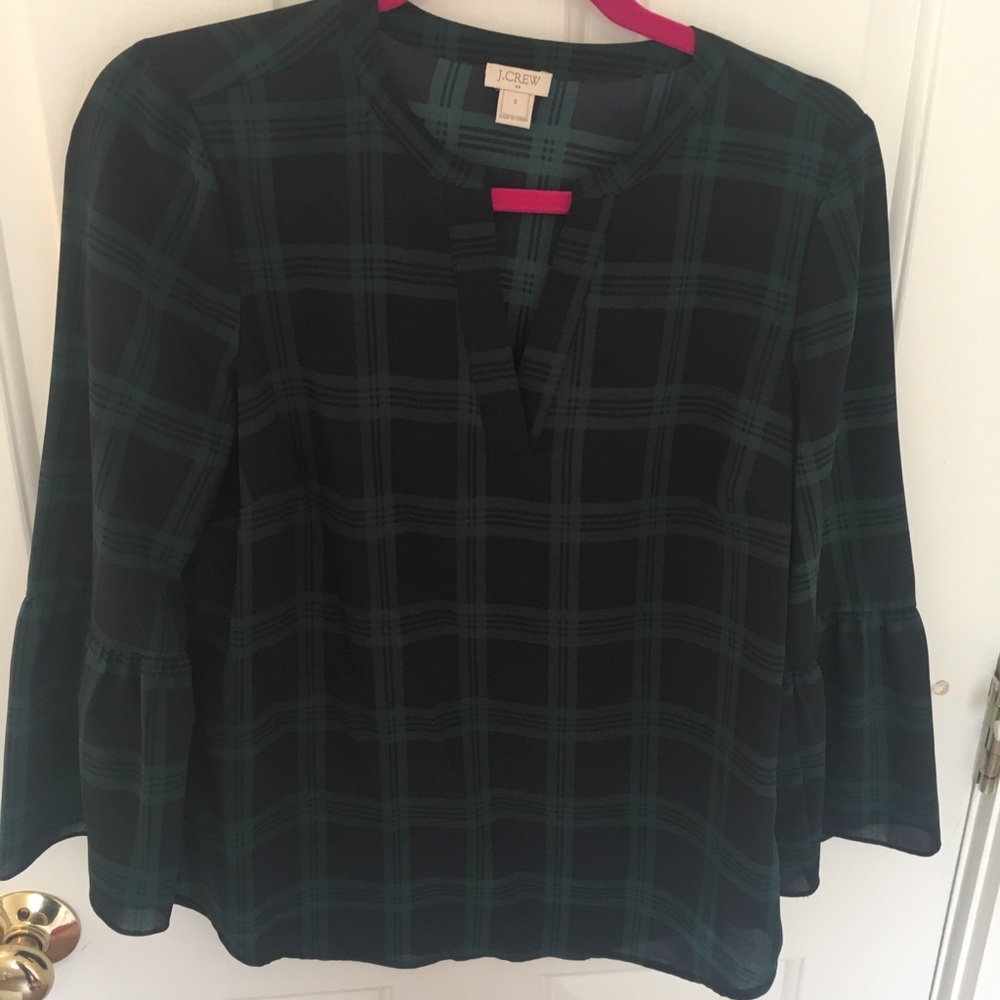 J. Crew peplum sleeve top